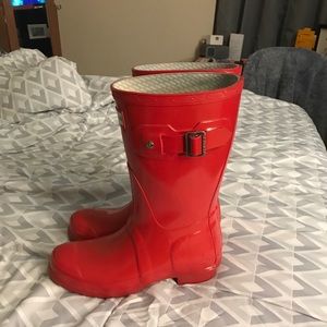 Red Hunter Boots